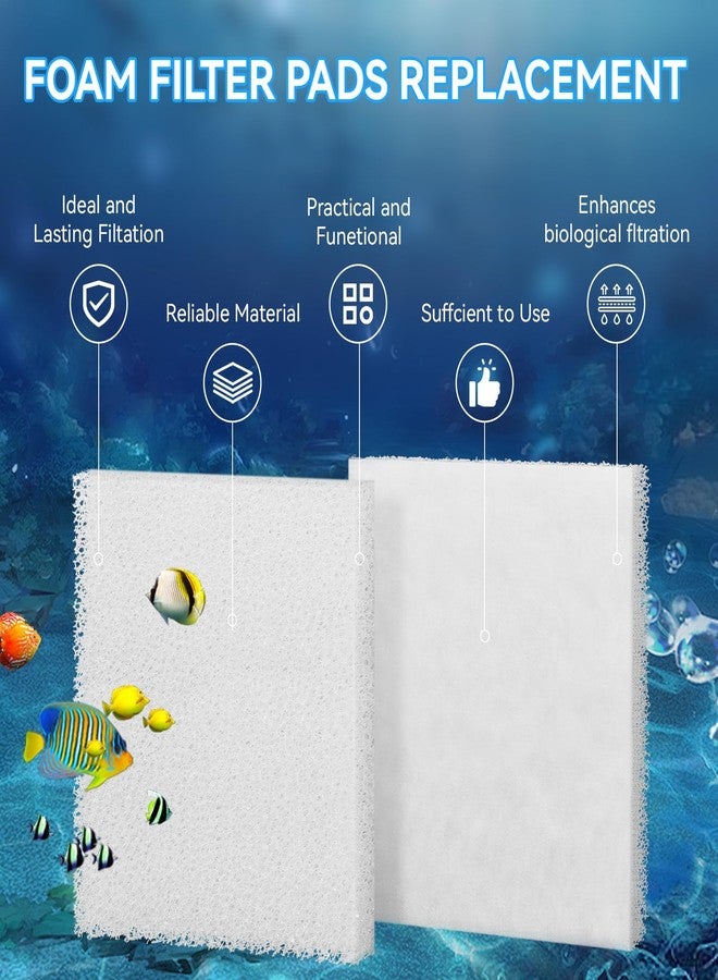 Magluv C4 Poly Foam Pad Fit for Fluval C4 Power Filter White Filter Foam Aquarium Filter Pad Media Replacement, 6-Pack (C4) - Image 4