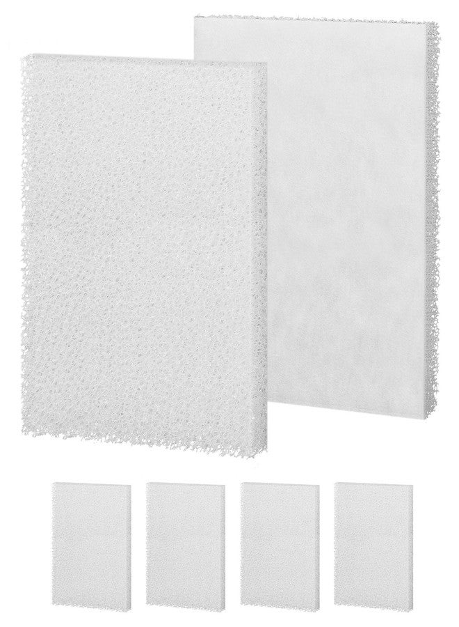 Magluv C4 Poly Foam Pad Fit for Fluval C4 Power Filter White Filter Foam Aquarium Filter Pad Media Replacement, 6-Pack (C4) - Image 1