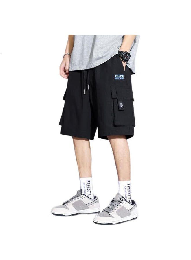 GENIOLAMODE Men'S Shorts New Trend Brand Five-Point Loose Casual All-Match Work Shorts Men - Image 2