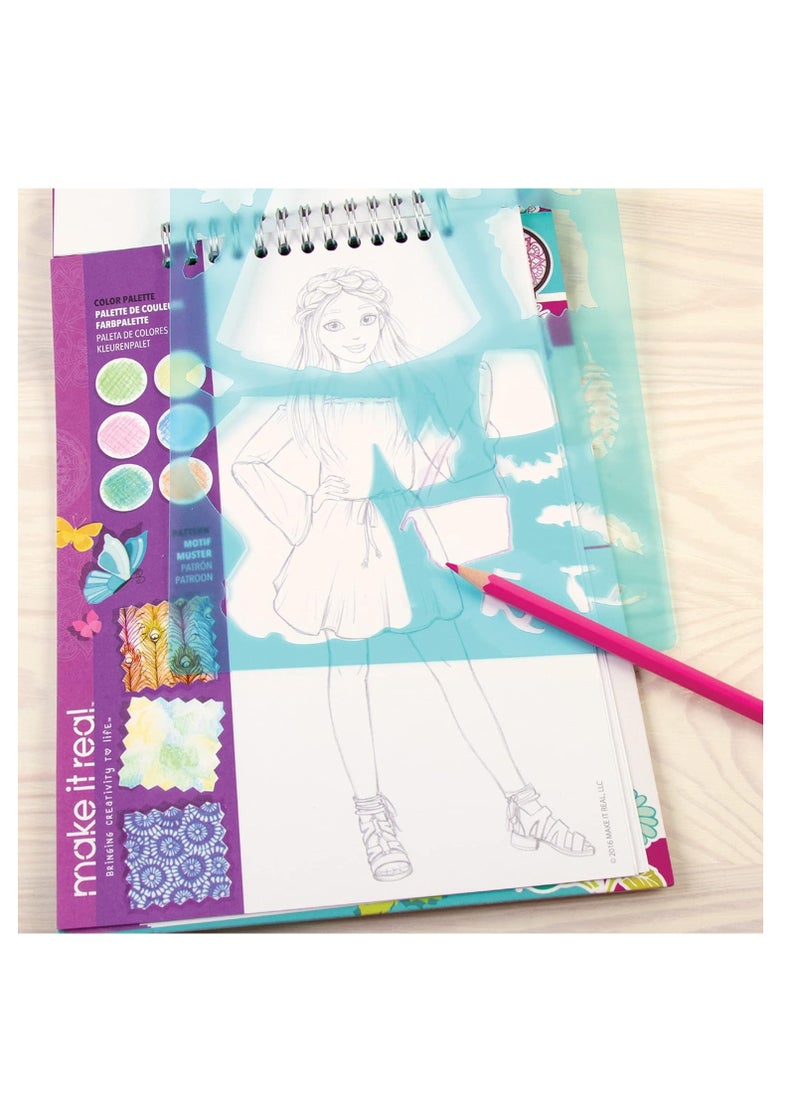 Make It Real Make It Real Fashion Design Sketchbook Blooming Creativity  - Image 2