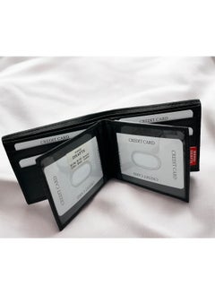 MARIO DRAFTS Mario Drafts Leather Bifold Wallet for Men, Black  - Image 5