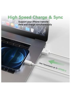 ELTRAZONE iPhone Charger Cable, 3Pack 3/2/1m [MFi Certified] Lightning Cord USB A Fast Charging Compatible with iPhone 12 Pro MAX Mini/11 X XS XR 8 Plus 7 Plus 6S Plus 5S SE iPod iPad Pro Touch  - Image 3