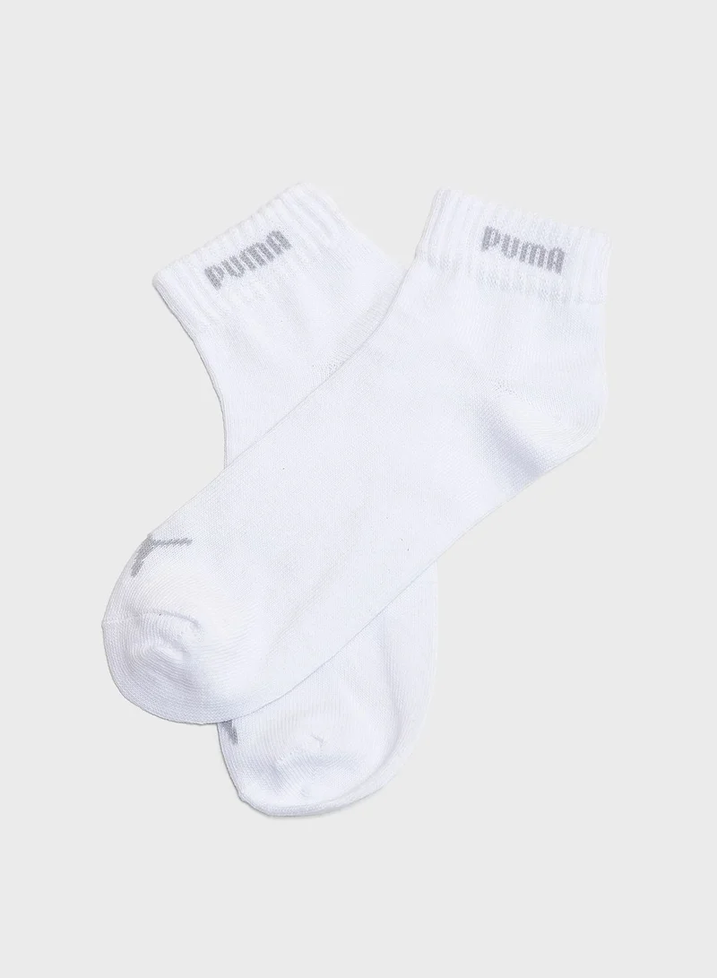 PUMA 3 Pack Quarter-V Socks