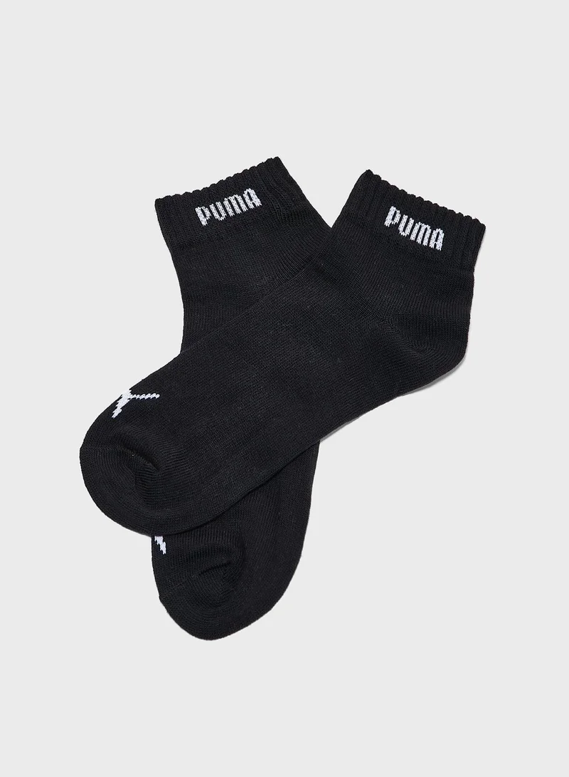 PUMA 3 Pack Quarter-V Socks