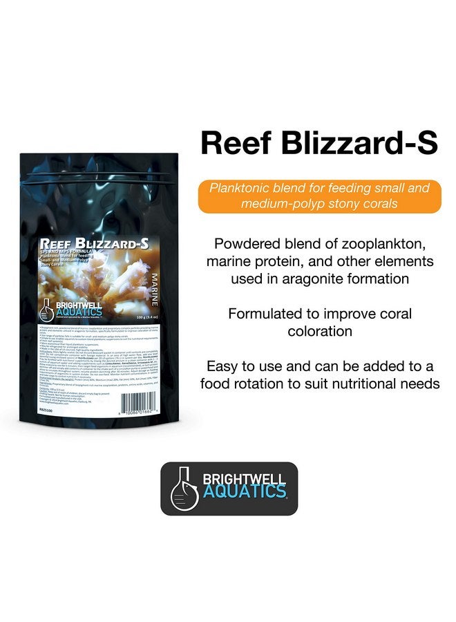 Brightwell Aquatics Reef Blizzard-S - Powdered Planktonic Blend for Feed Small and Medium-Polyp Stony Corals (RBZS50), 50g - Image 2