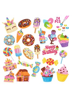 Weadatty Diamond Painting Stickers Kit - 9 Music Themed DIY Craft Sets With Tools