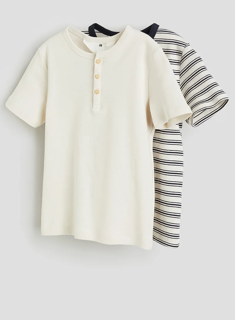 اتش اند ام 2-Pack Cotton Henley Tops