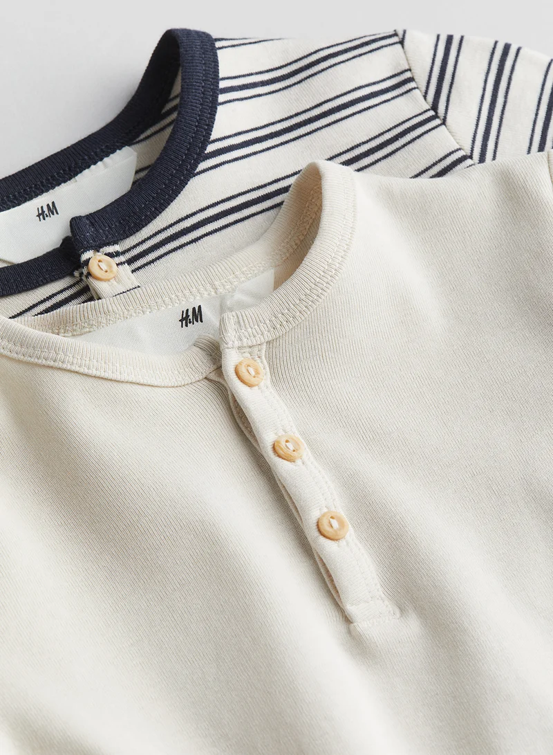 اتش اند ام 2-Pack Cotton Henley Tops