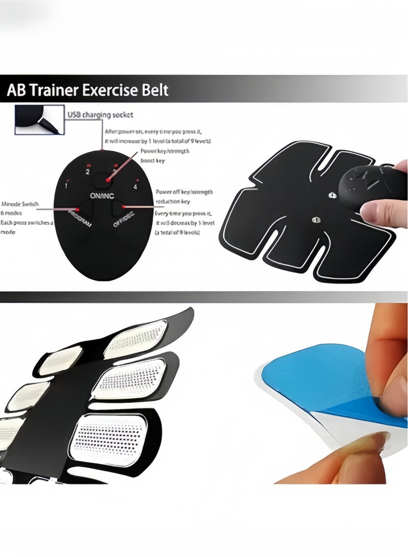 ABS Stimulator Workout Equipment Ab Machine USB Rechargeable Gear for Abdomen Arm Leg Strength Training Equipment for Men Women - Image 2