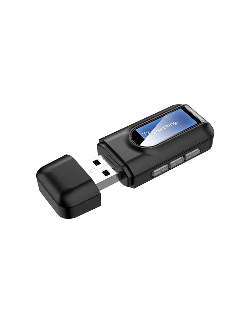 ARNOTEC - USB Bluetooth 5.0 Transmitter Receiver for TV, Portable Wireless Bluetooth Adapter, 3.5mm Jack Audio Bluetooth Transmitter for PC, Sound Card, Car, Headphones, Speakers - Image 1