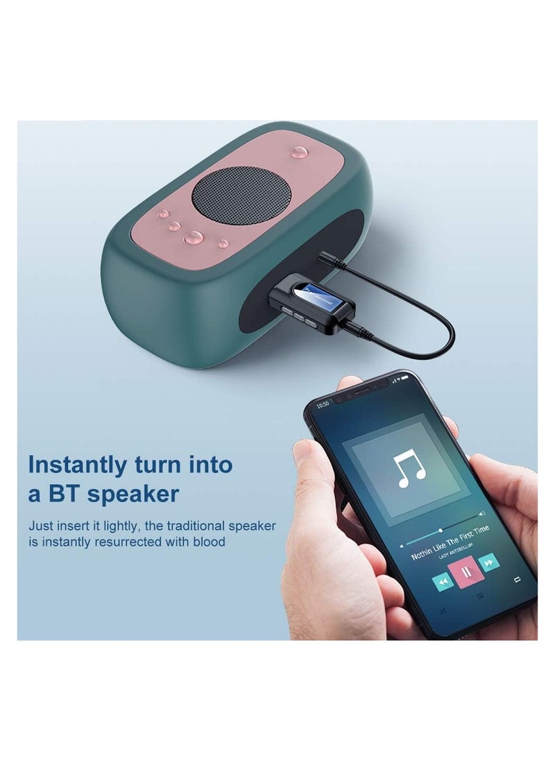 ARNOTEC - USB Bluetooth 5.0 Transmitter Receiver for TV, Portable Wireless Bluetooth Adapter, 3.5mm Jack Audio Bluetooth Transmitter for PC, Sound Card, Car, Headphones, Speakers - Image 1