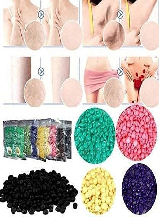 CUVLY Hard Wax Beans Hair Removal Painless Brazilian Wax for Full Body Brazilian wax for Multi Colors Wax for Facial, Brazilian Bikini, Underarms, Back, Chest, Legs- Pearl Beads (Beans 100 gm) - Image 5