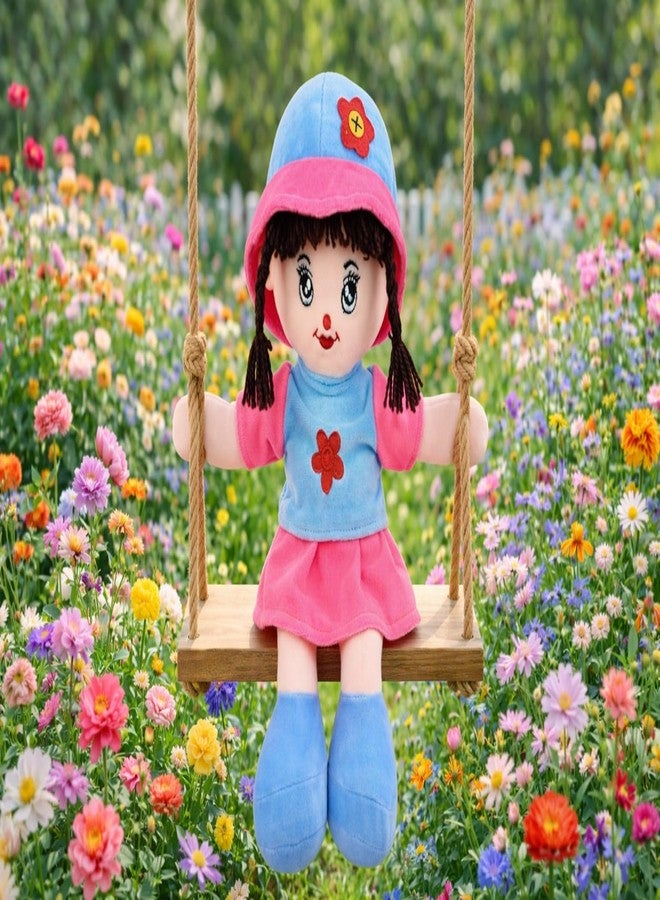 MOPANIRAJ Cute 35Cm Plush Doll Toy for Girls - Addie Girl Soft Stuffed Rag Doll - Perfect Cuddle Companion Baby Doll for Kids Toddlers Children Birthday Gift Bedtime Sleep Toy Gift - Image 3