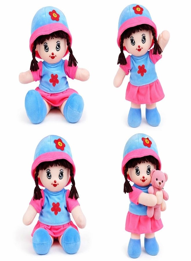 MOPANIRAJ Cute 35Cm Plush Doll Toy for Girls - Addie Girl Soft Stuffed Rag Doll - Perfect Cuddle Companion Baby Doll for Kids Toddlers Children Birthday Gift Bedtime Sleep Toy Gift - Image 5