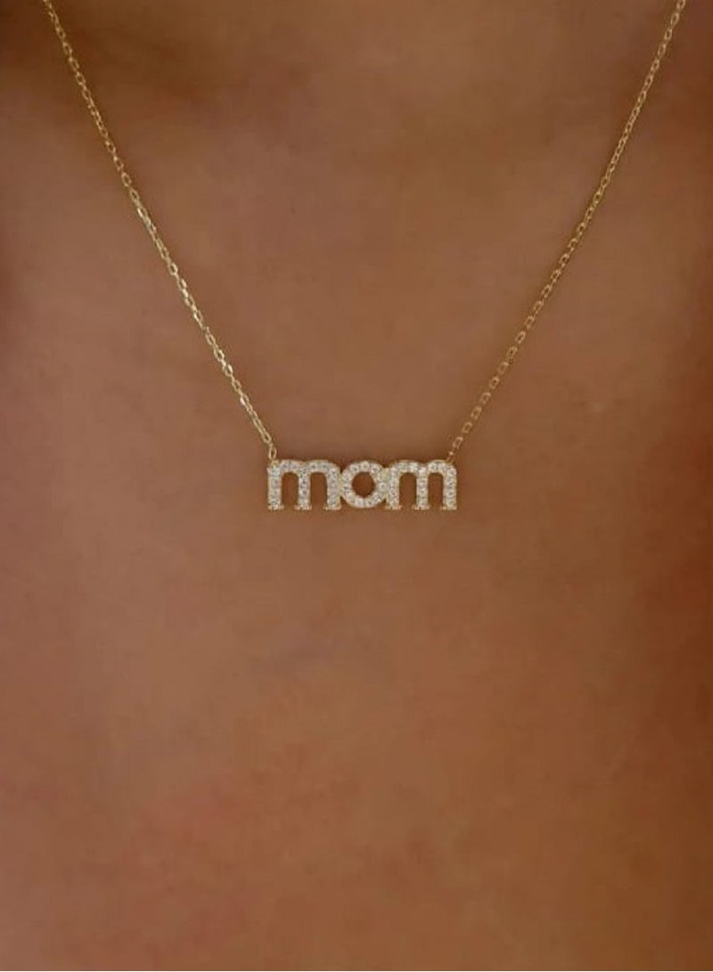 Royal Rhinestone Mom Necklace Party Accessories for Girls - Image 1