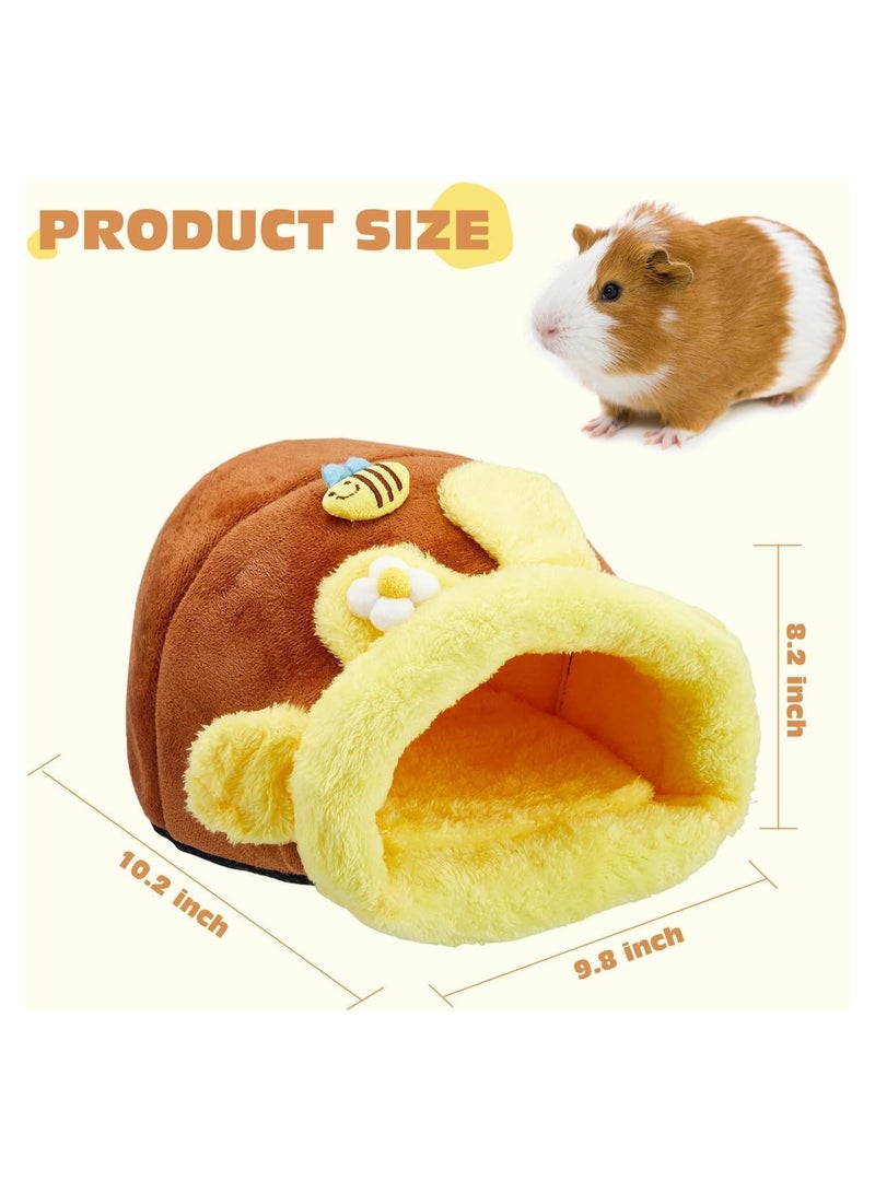 Excefore Hamster Bed Hideouts, Warm Small Animal Pet Beds, Hamster Bed House Accessories, for Small Pet Winter Sleeping Rat Hedgehog Chinchilla Ferret Hamster  - Image 5