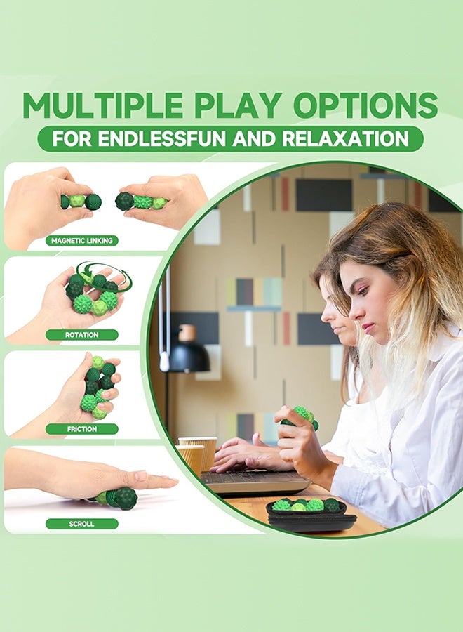 Organizer 4PCS Silicone Balls Fidget Toys for Adults & Teens, Stress Relief Sensory Toys for Autism ADHD Anxiety, Fun Textures Gadgets, Office Desk Toy, Stocking Stuffers for Women Men Teen Gift - Image 3