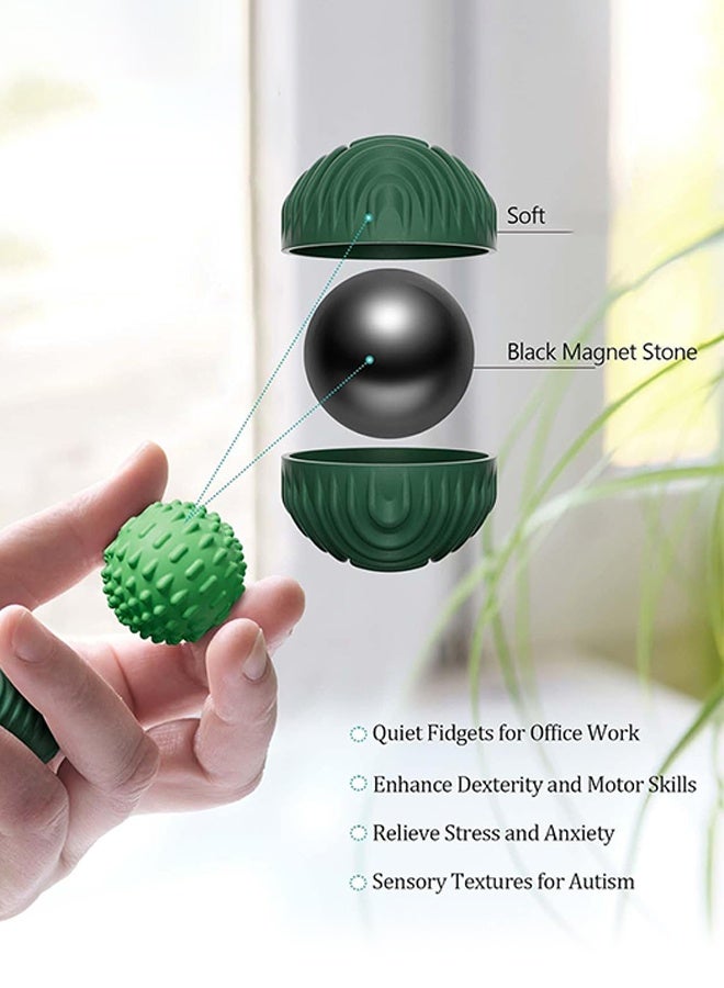 Organizer 4PCS Silicone Balls Fidget Toys for Adults & Teens, Stress Relief Sensory Toys for Autism ADHD Anxiety, Fun Textures Gadgets, Office Desk Toy, Stocking Stuffers for Women Men Teen Gift - Image 2