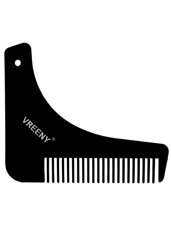 VREENY Beard Shaper Tool Comb Beard Shaping Tool Beard Comb For Men Home And Salon Use Men Beard Accessories Set Multi Purpose Grooming Kit Upgraded Beard Shaper Tool Set - Image 4