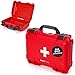 NANUK 909 Waterproof First Aid Box Empty Durable Medical First Aid Organizer Case IP67Rated Dustproof ImpactResistant and Floats 114 x 70 x 37 Red - Image 1