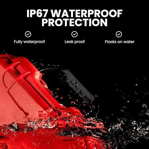 NANUK 909 Waterproof First Aid Box Empty Durable Medical First Aid Organizer Case IP67Rated Dustproof ImpactResistant and Floats 114 x 70 x 37 Red - Image 5