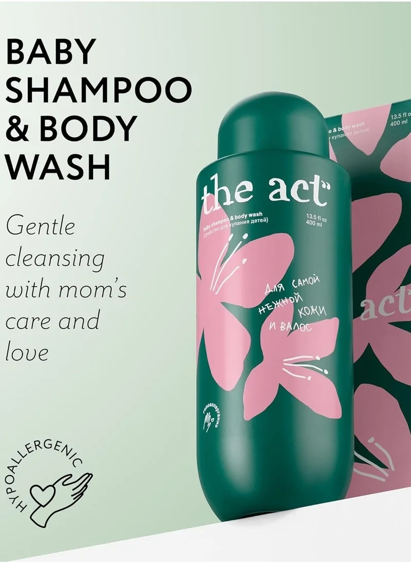 The Act Hydrating Daily Shampoo & Body Wash – Vegan 2‑in‑1 Cleanser for Radiant Skin & Hair (460 ml)