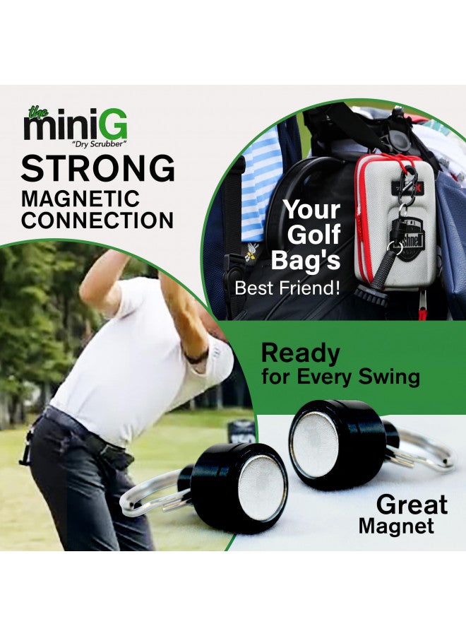 Grooveit Mini Golf Brush The Small MiniG 'Dry Scrubber' Features A Detachable Magnet, Heavy-Duty Nylon Bristles, and 3-Yr Warranty - Used On All Professional Golf Tours - Golf Accessory of 2023 - Image 4