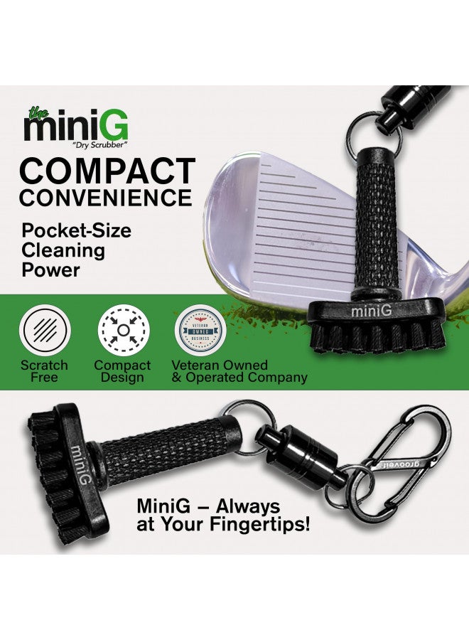 Grooveit Mini Golf Brush The Small MiniG 'Dry Scrubber' Features A Detachable Magnet, Heavy-Duty Nylon Bristles, and 3-Yr Warranty - Used On All Professional Golf Tours - Golf Accessory of 2023 - Image 2
