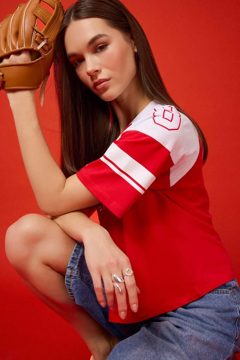 ديفاكتو Ford Motor Company Oversize Fit Printed T-Shirt