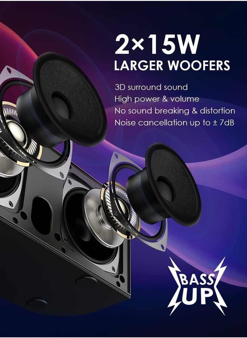 JAJEEK Karaoke Machine with 2 UHF Wireless Microphones for Adults & Kids | Portable Bluetooth PA Speaker System with LED Lights, Echo, Bass Adjustment, & Vocal Cut | Ideal for Home Parties, Meetings, & Weddings - Image 2