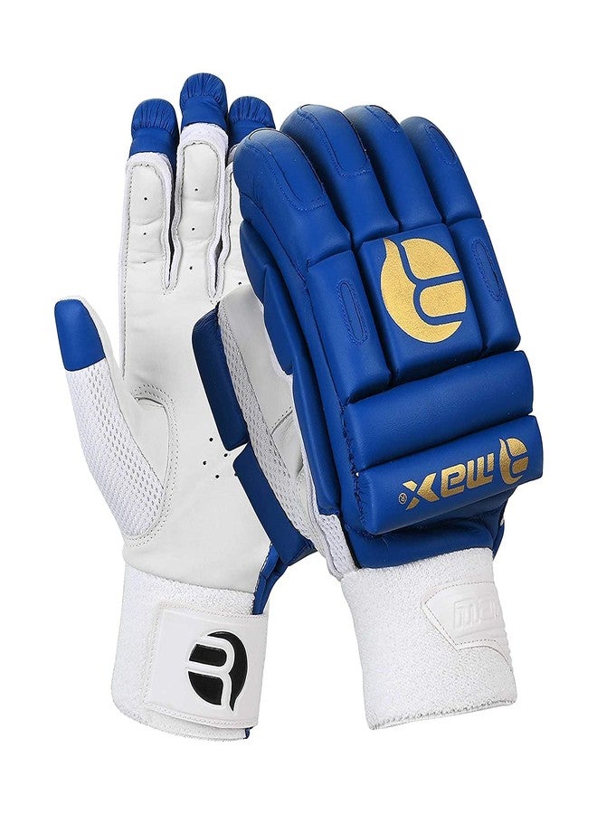 Rmax Royal Blue Cricket Batting Legguard & Royal Blue Gloves Combo for Men - Image 4