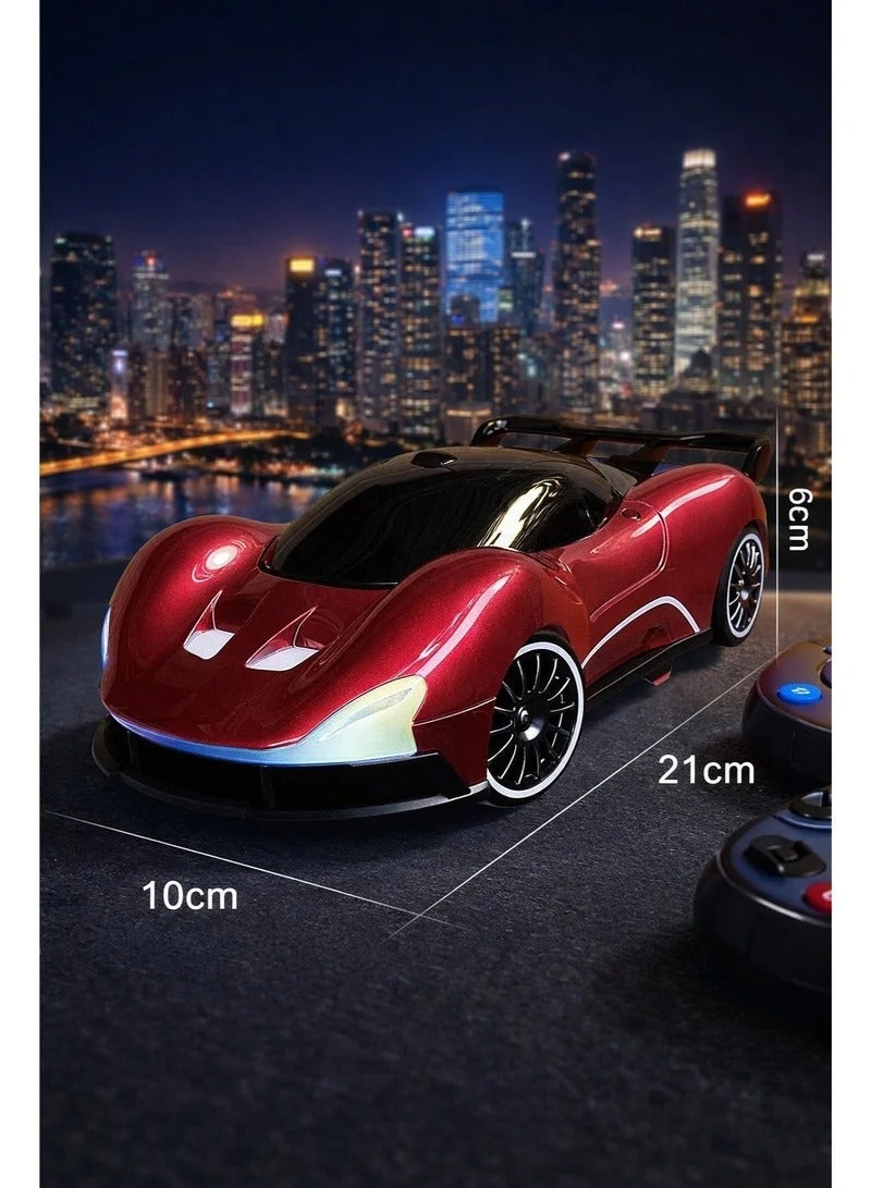 1:20 Scale 4WD RC Drift Car for Beginners - Easy-to-Control High Speed Racing Toy with RGB Lights - Brain Development & Hand-Eye Coordination Gift for Kids 3+ (Red) - Image 3