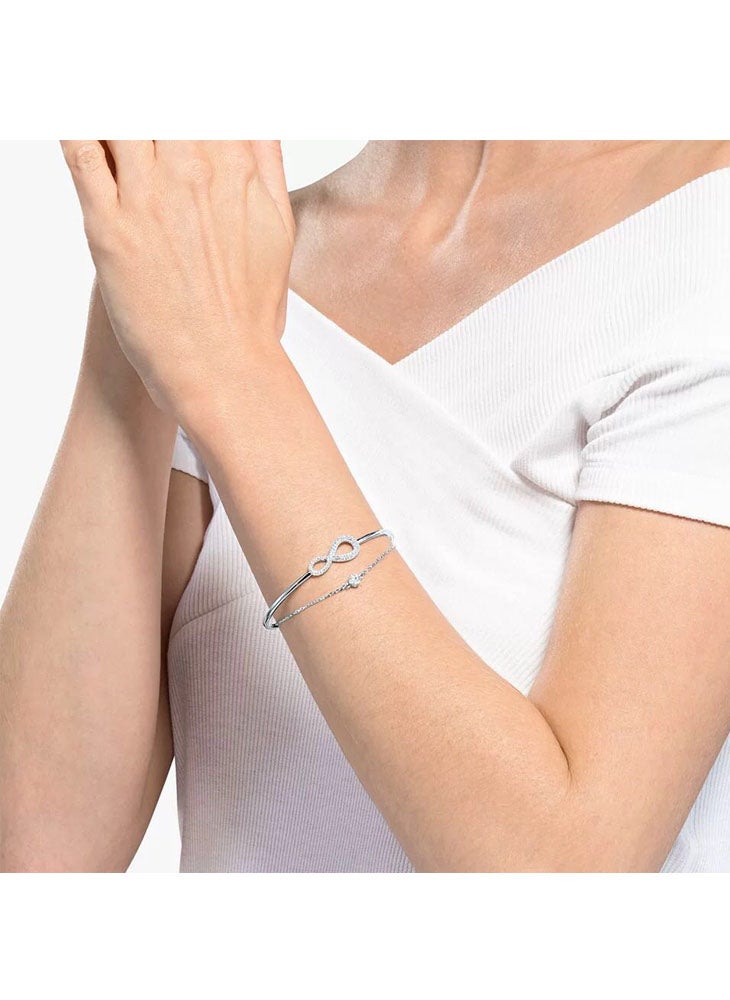 عام سوار إنفينيتي مطلي بحجر مرصع بالروديوم - Image 2