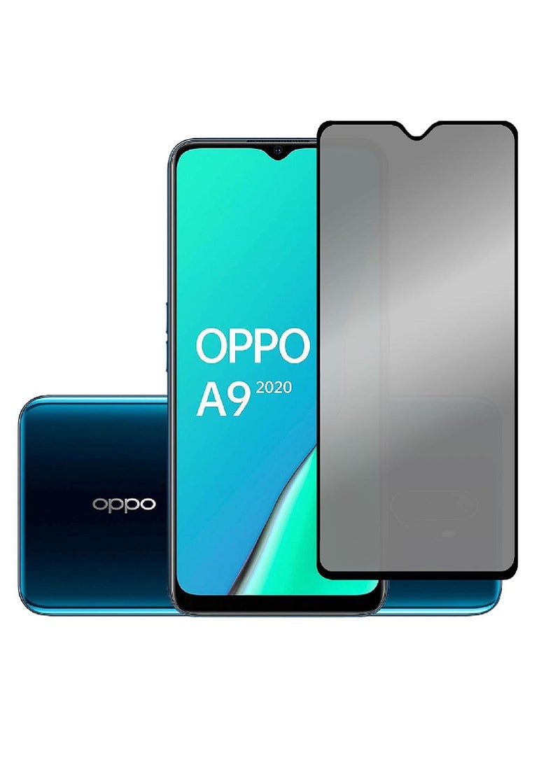 Super Tempered Glass Screen Protector Anti-Spy Privacy  Designed For Oppo A9 (2020) Full Screen Coverage And Bubble Free - Image 1