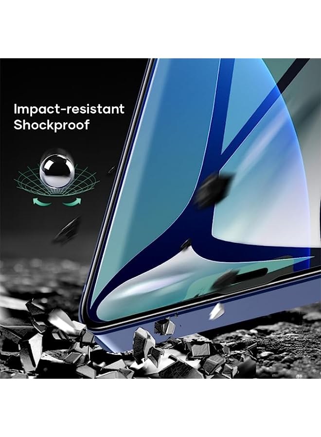 ROCK Tempered Glass Screen Protector Compatible For iPhone 12/12 Pro ROCK 2.5D Green Light Eye Protection Anti-blue Light Full Screen Tempered Glass Film - Image 4