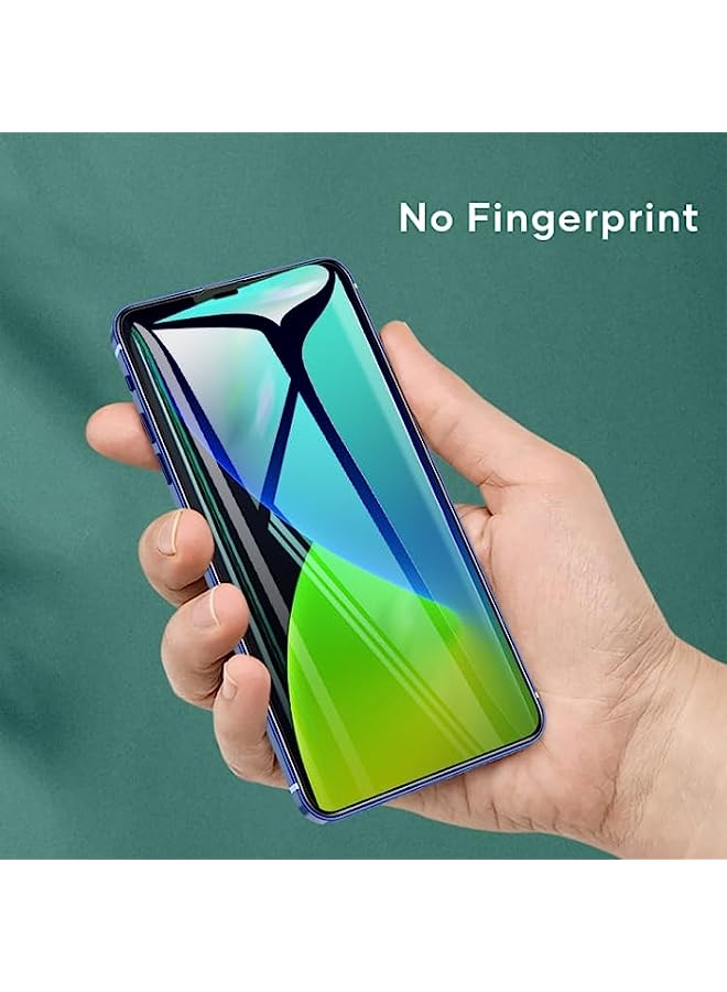 ROCK Tempered Glass Screen Protector Compatible For iPhone 12/12 Pro ROCK 2.5D Green Light Eye Protection Anti-blue Light Full Screen Tempered Glass Film - Image 5
