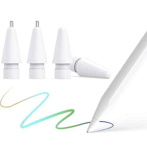 KINGONE Nibs for Apple Pencil Tip(2 POM Nibs+2 Fine Point Nibs), Compatible with Apple Pencil 1st/2nd Gen, Apple Pencil Pro/USB-C, Wear-Resistant, Highly Sensitive & Precise Control, Writing Fluently - Image 1