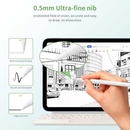 KINGONE Nibs for Apple Pencil Tip(2 POM Nibs+2 Fine Point Nibs), Compatible with Apple Pencil 1st/2nd Gen, Apple Pencil Pro/USB-C, Wear-Resistant, Highly Sensitive & Precise Control, Writing Fluently - Image 4