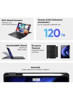 Polham Tablet Case with Bluetooth Keyboard Compatible with Xiaomi Mi Pad 5 and 5 Pro, Magnetic Case with Foldable Stand  - Image 2