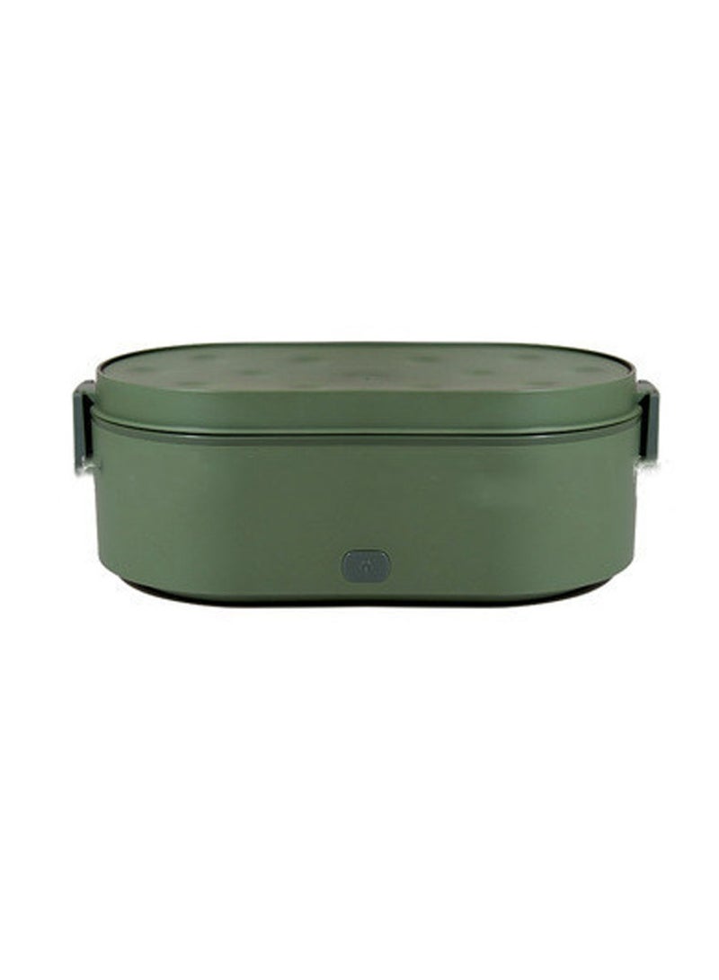Mini Portable Car Electric Lunch Box USB Plug-in Heating Insulation Lunch Box Bring Rice to Work Hot Rice Gift (Green)  - Image 1