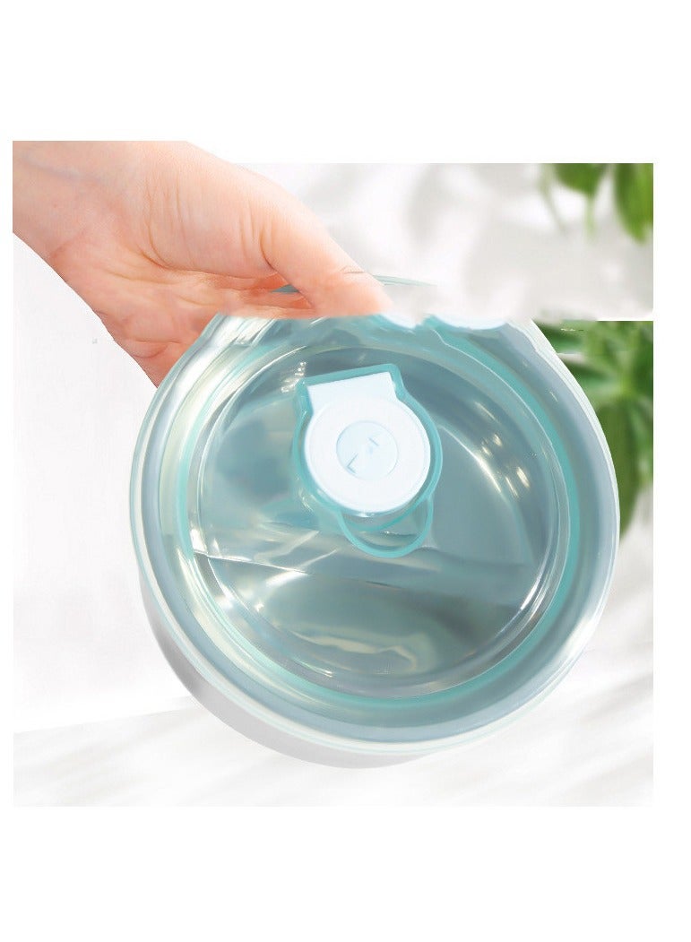 Mini Portable Car Electric Lunch Box USB Plug-in Heating Insulation Lunch Box Bring Rice to Work Hot Rice Gift (Green)  - Image 3