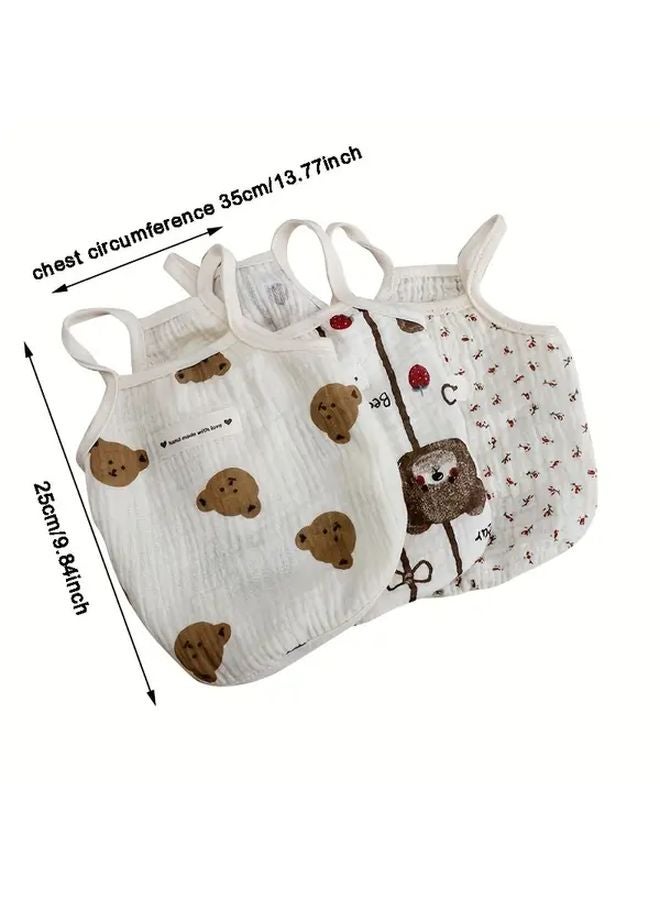 Floral Print Dog Vest Harness Soft Breathable Fabric Size S - Image 4