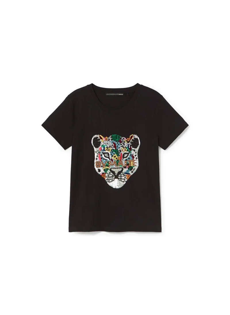 Lola Casademunt Embellished Animal T-Shirt