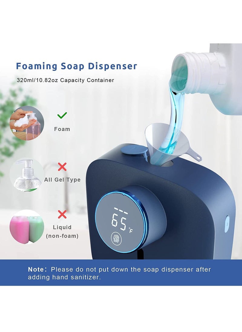 Bonita - Automatic Sensor Soap Dispenser Wall Mounted Foam Washing Rechargeable 320ml Capacity LED Display for Bathroom Kitchen - Image 1