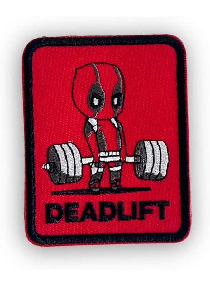 بروجكت نوماد رقعة فيلكرو بخطاف، مجموعة Tacti-Cool الرياضية، رقعة جيم بتصميم Deadlift، مناسبة للحقائب والسترات، رقع للأطفال والبالغين، مناسبة لحقيبة المدرسة وحقيبة الجيم، هدية مثالية للرجال والنساء، المقاس: 8 × 6 سم. - Image 1