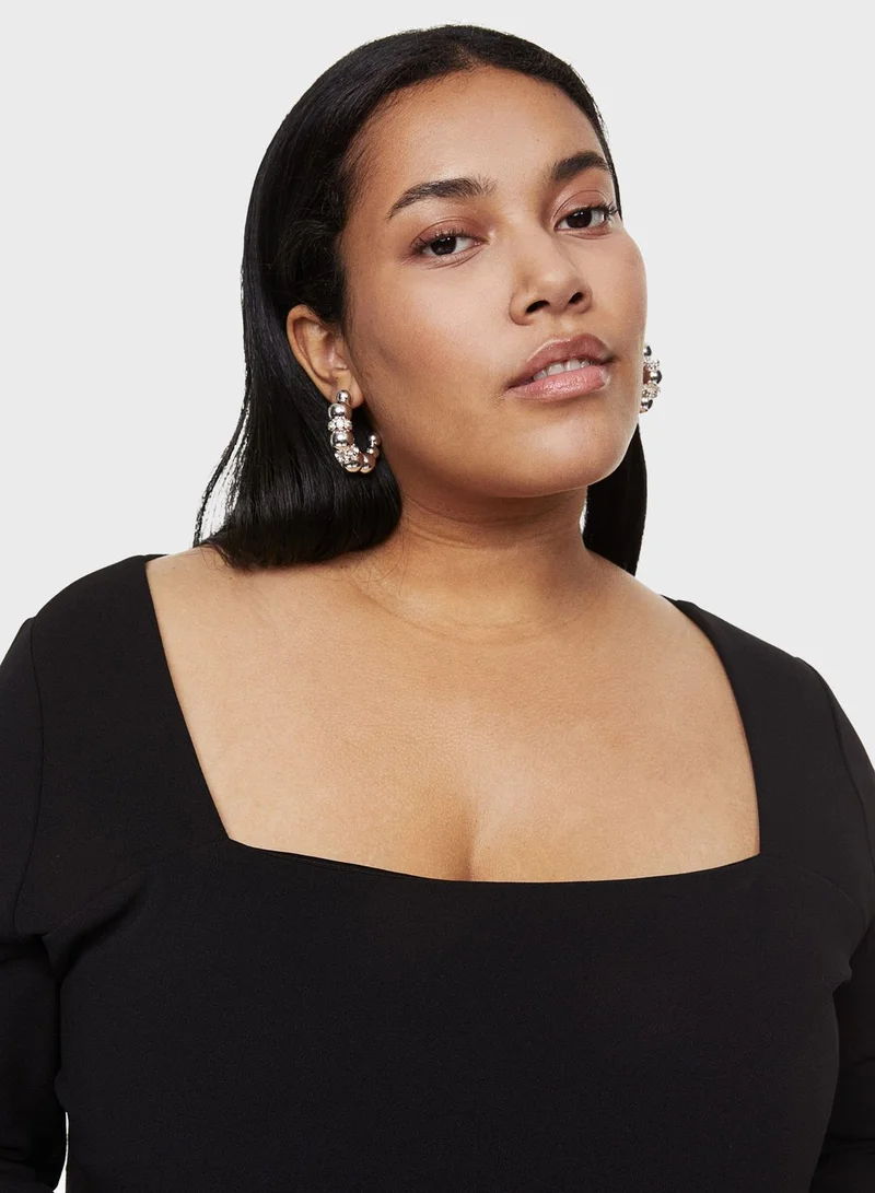 H&M Square Neck Dress