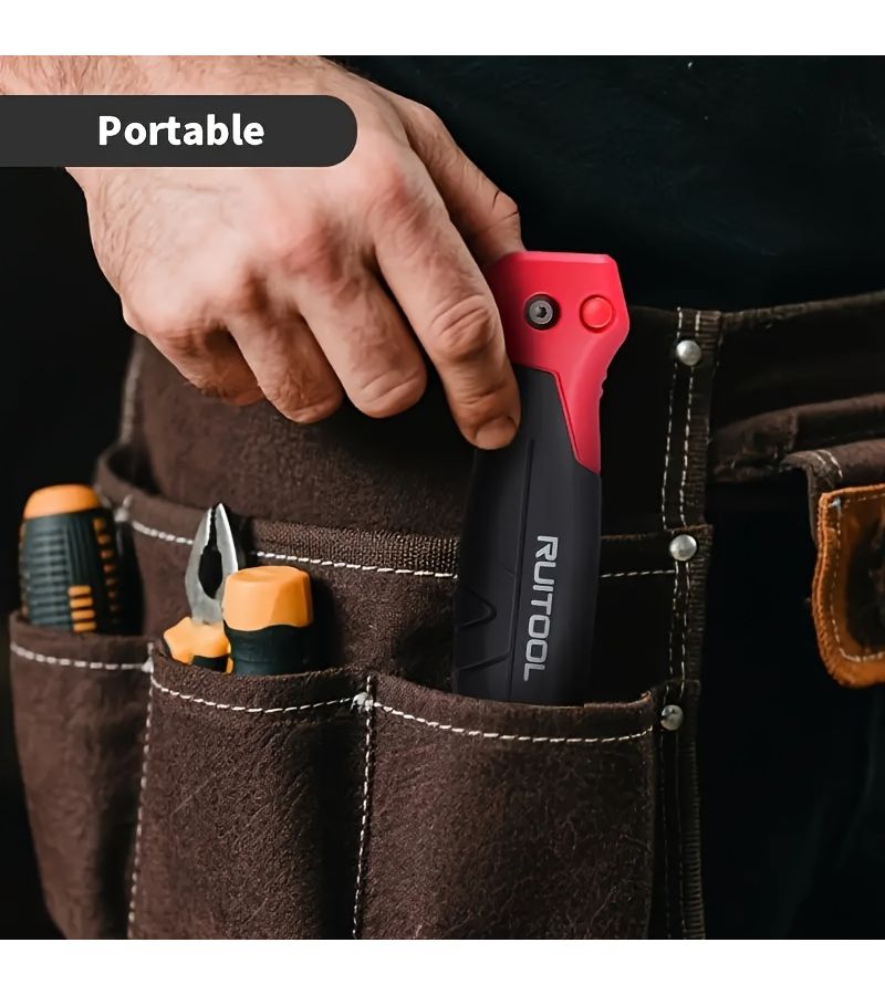 3 Blade 8 TPI Folding Saw Drywall Cutter Safety Lock Non Slip Grip Portable Keyhole Saw For Precision Cutting Of Drywall Wood And Wallboard Hand Tool For DIY Projects Ergonomic Handle A Handful - Image 4