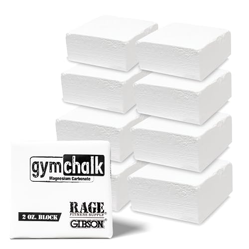 Rage Fitness Premium Gym Chalk, Pure Magnesium Carbonate Chalk for Excellent Grip, Weightlifting, Gymnastics, Rock Climbing - Block Chalk 1 LB - Image 1