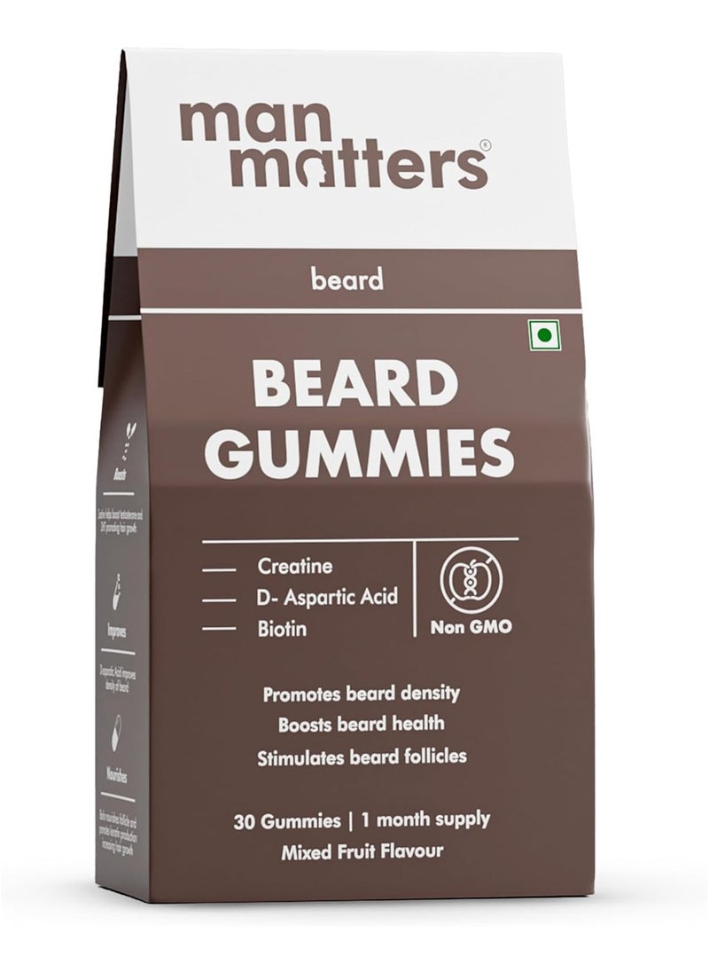 Man Matters Man Matters Beard Gummies for Men, 30 gummies  - Image 1