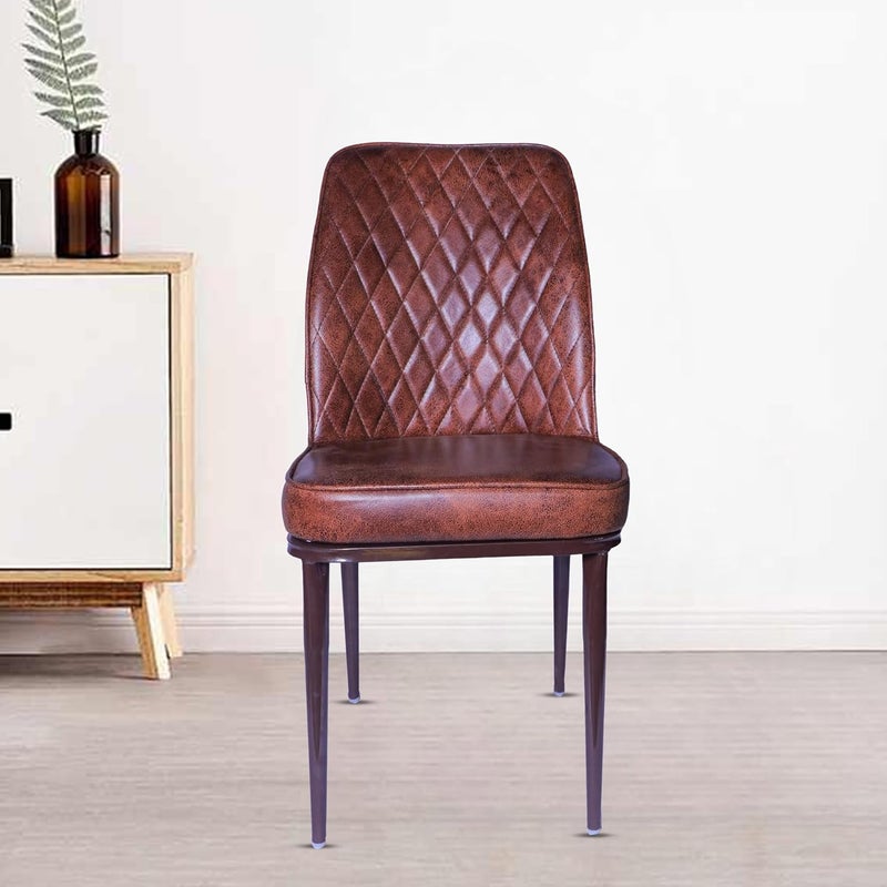 N.H GALAXY. CH NH GALAXY CH Home Currency Dining Chair for Living Room Bedroom Restuarant Brown Matte Finish Legs one Year Warranty